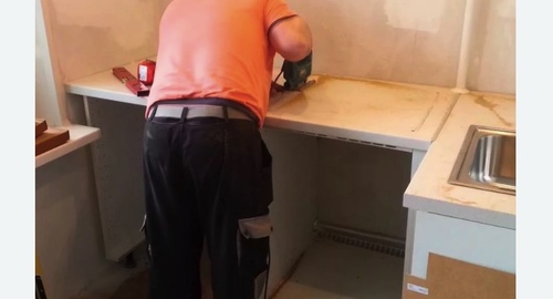 Сборка кухонного гарнитура. Тольятти